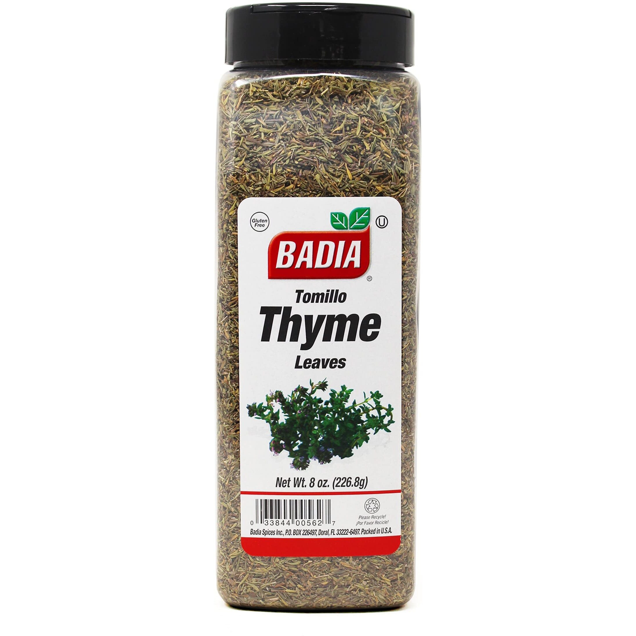 Badia 8 Oz Whole Thyme Leaves/ Tomillo Entero Gluten Free Kosher
