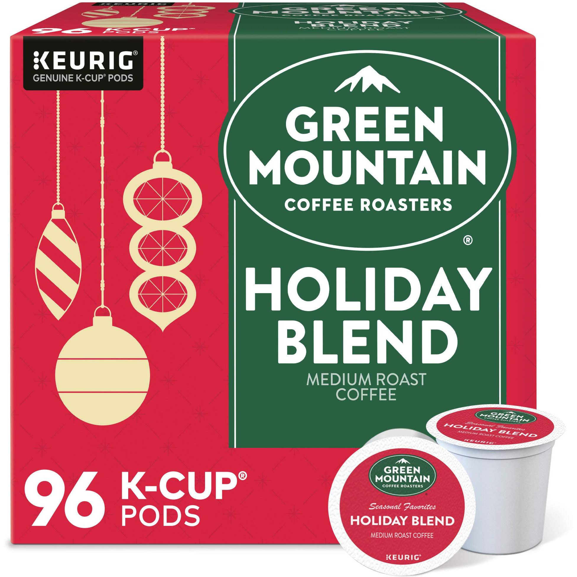 Green Mountain Coffee Roasters Holiday Blend, Keurig Single Serve K-Cup Pods, 96 Count (4 Packs Of 24)