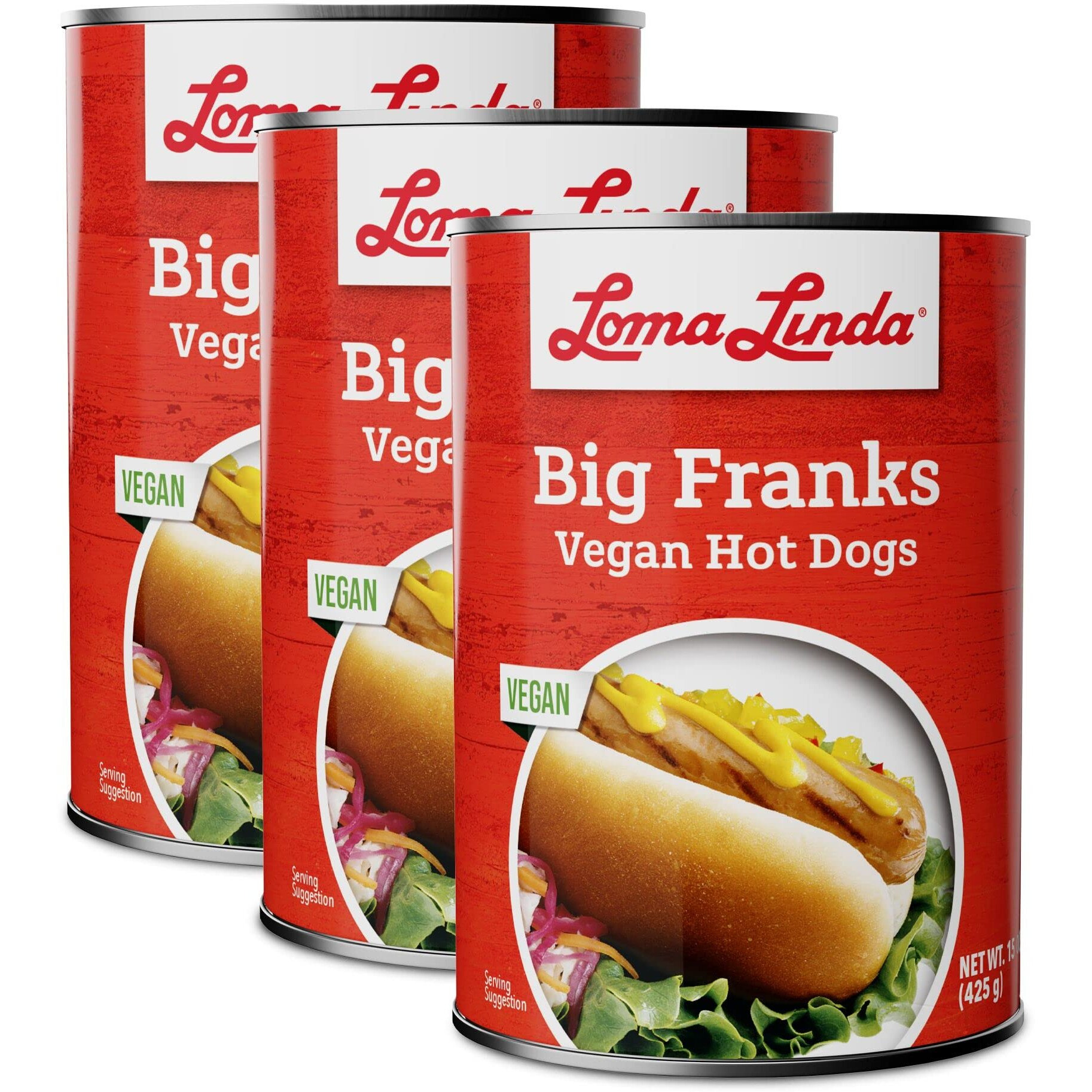 Loma Linda - Plant-Based - Big Franks (15 Oz.) (Pack Of 3)
