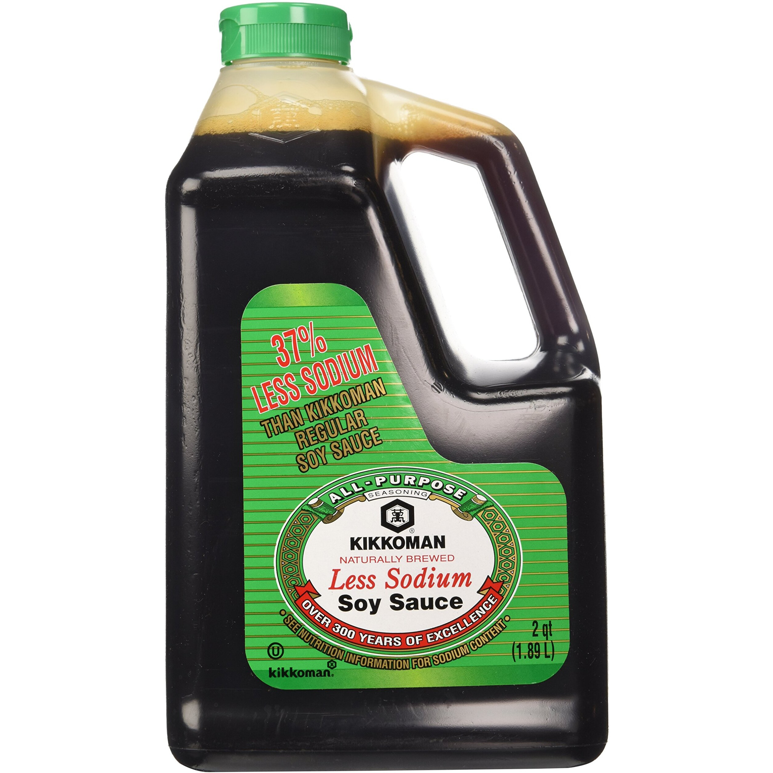 Kikkoman Less Sodium Soy Sauce, 2 Qt Bottle. (Pack Of 1)