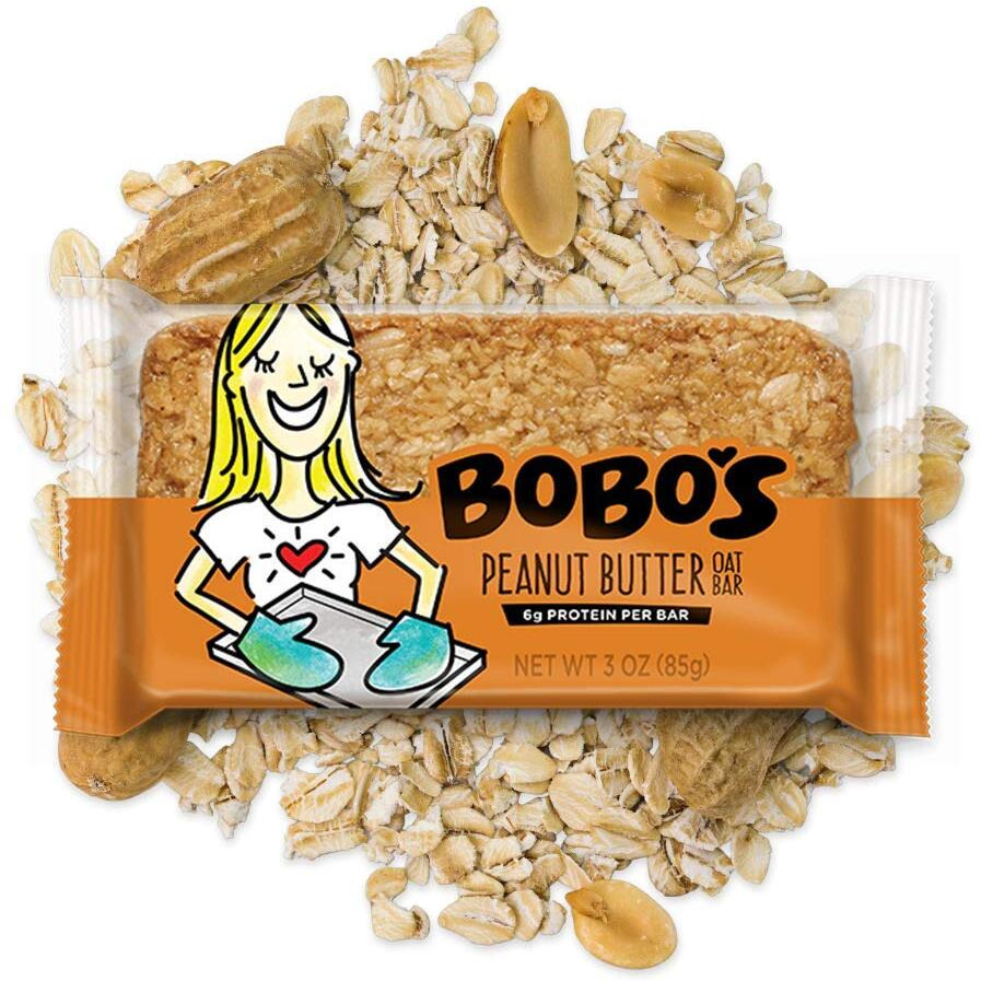 Bobo's Oat Bars, Peanut Butter, 3 Oz Bar (12 Pack), Gluten Free Whole Grain Snack And Breakfast Bar
