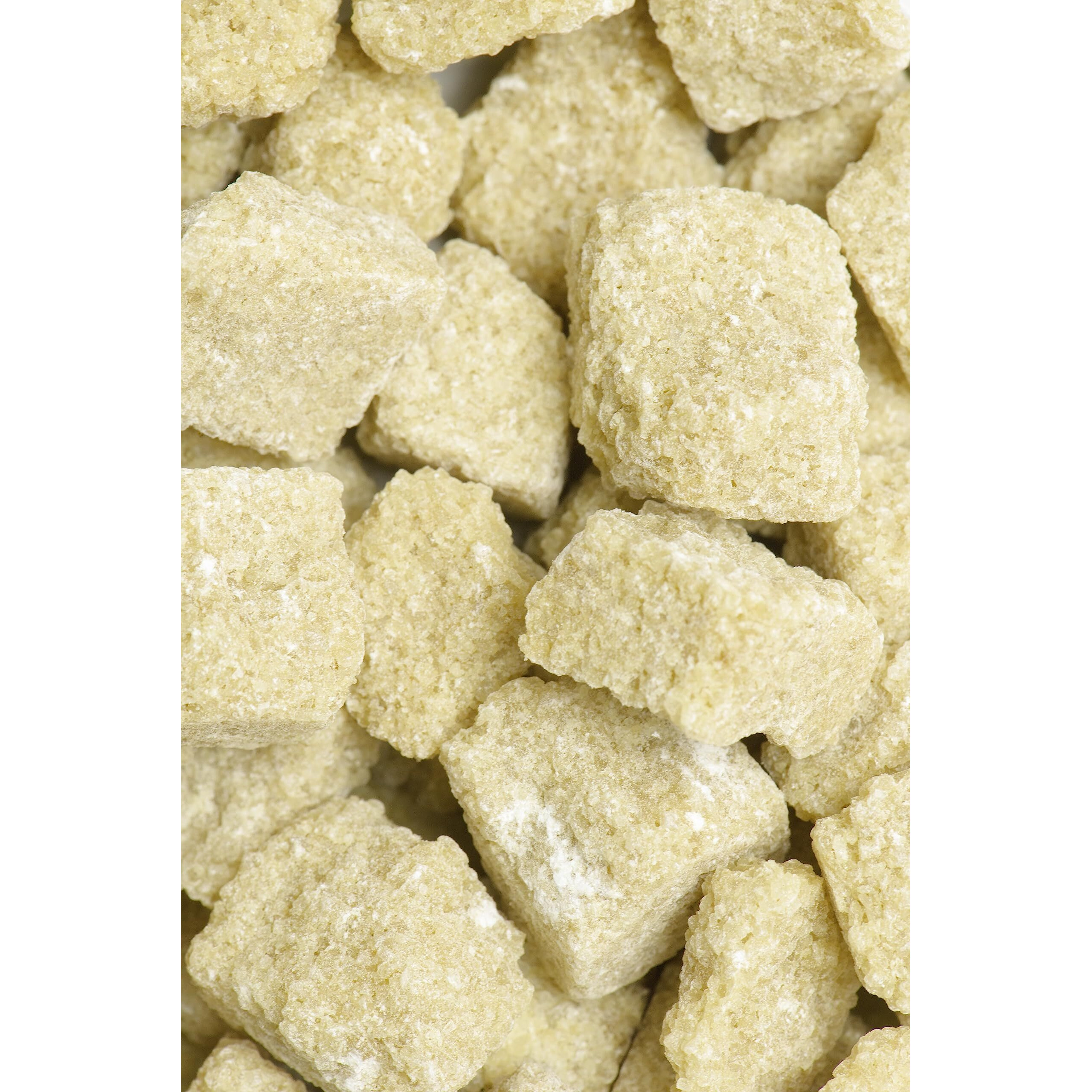 India Tree Brown Sugar Cubes, 1.1 Pound Jar, European Style Cane Sugar From Mauritius, Rough Cut Unrefined Brown Sugar
