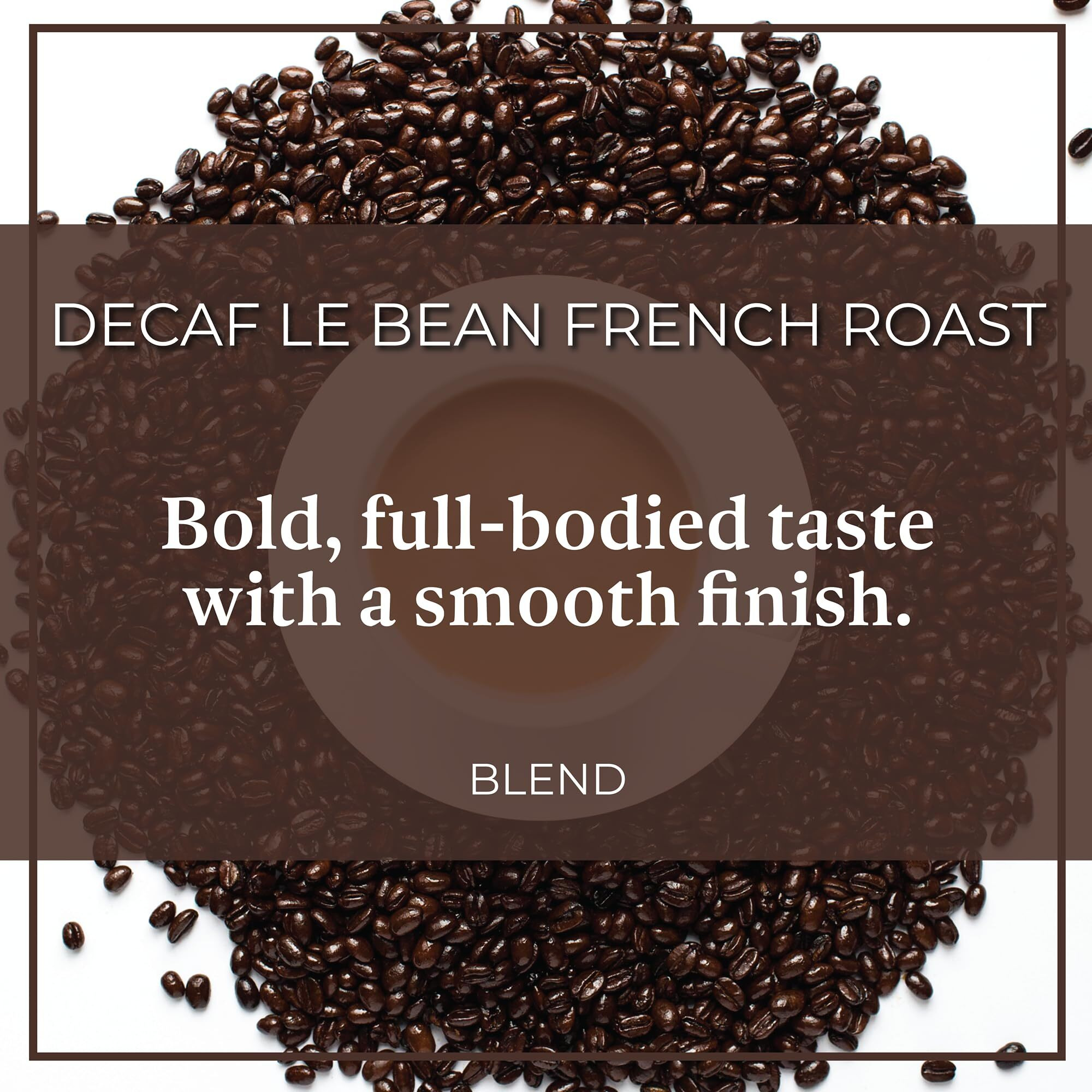 The Bean Organic Coffee Company Water Processed Decaf Le Bean, Dark French Roast, Whole Bean Coffee, 16-Ounce Bags (Pack Of 2)
