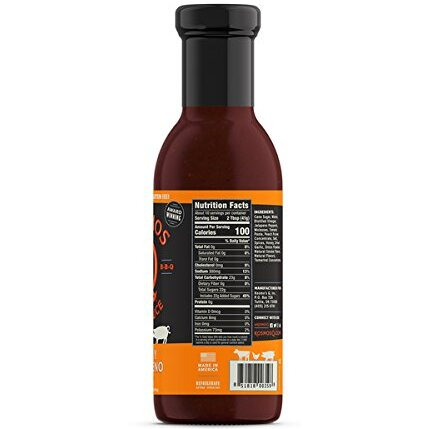 Kosmos Q Honey Jalapeno Bbq Sauce - 15.5 Oz Bottle For Bbq & Marinades W/ Sweet And Spicy Flavor - Thick Barbecue Sauce For Tender & Juicy Meat (Honey Jalapeno)