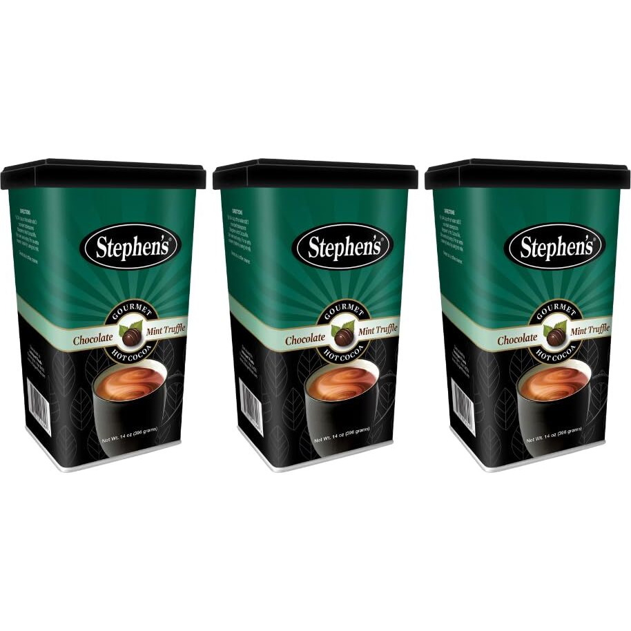 Stephen's Gourmet Hot Cocoa, Mint Truffle, 14 Oz (Pack Of 3)