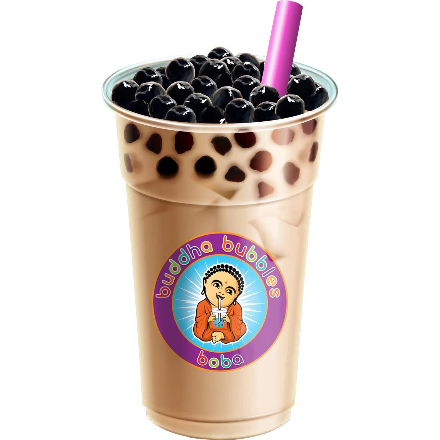 Quick Cook Real Tapioca Black (Brown Sugar) Boba Pearls By Buddha Bubbles Boba (1 Kilo / 2.2 Pounds)