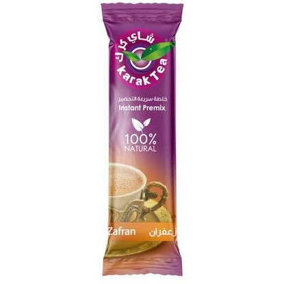 Karak Tea Premix Powder Sachets 200 G (Saffron) Each Packet 10 Sachets