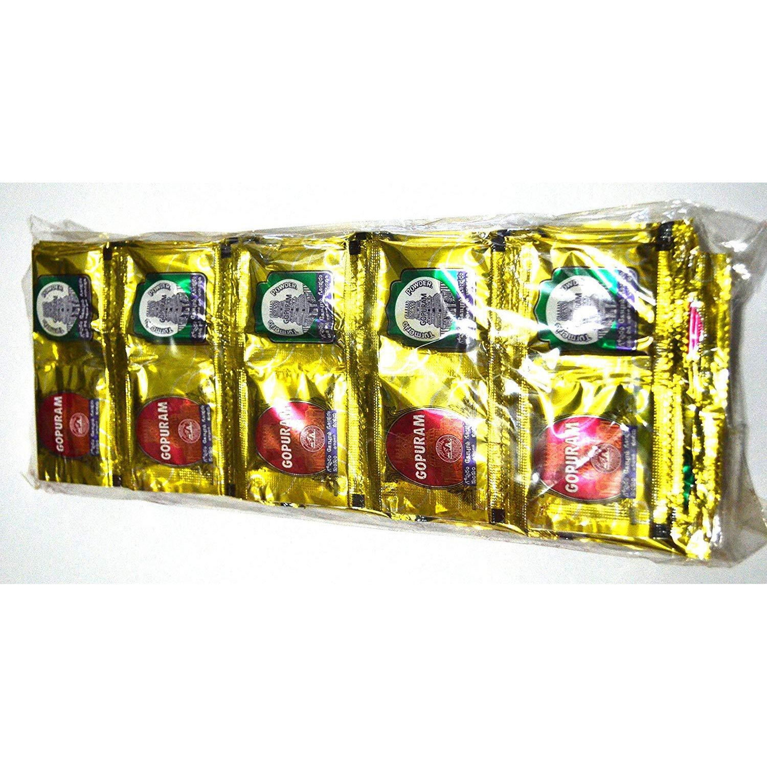 Gopuram Turmeric And Kumkum Combo - 50 Packets