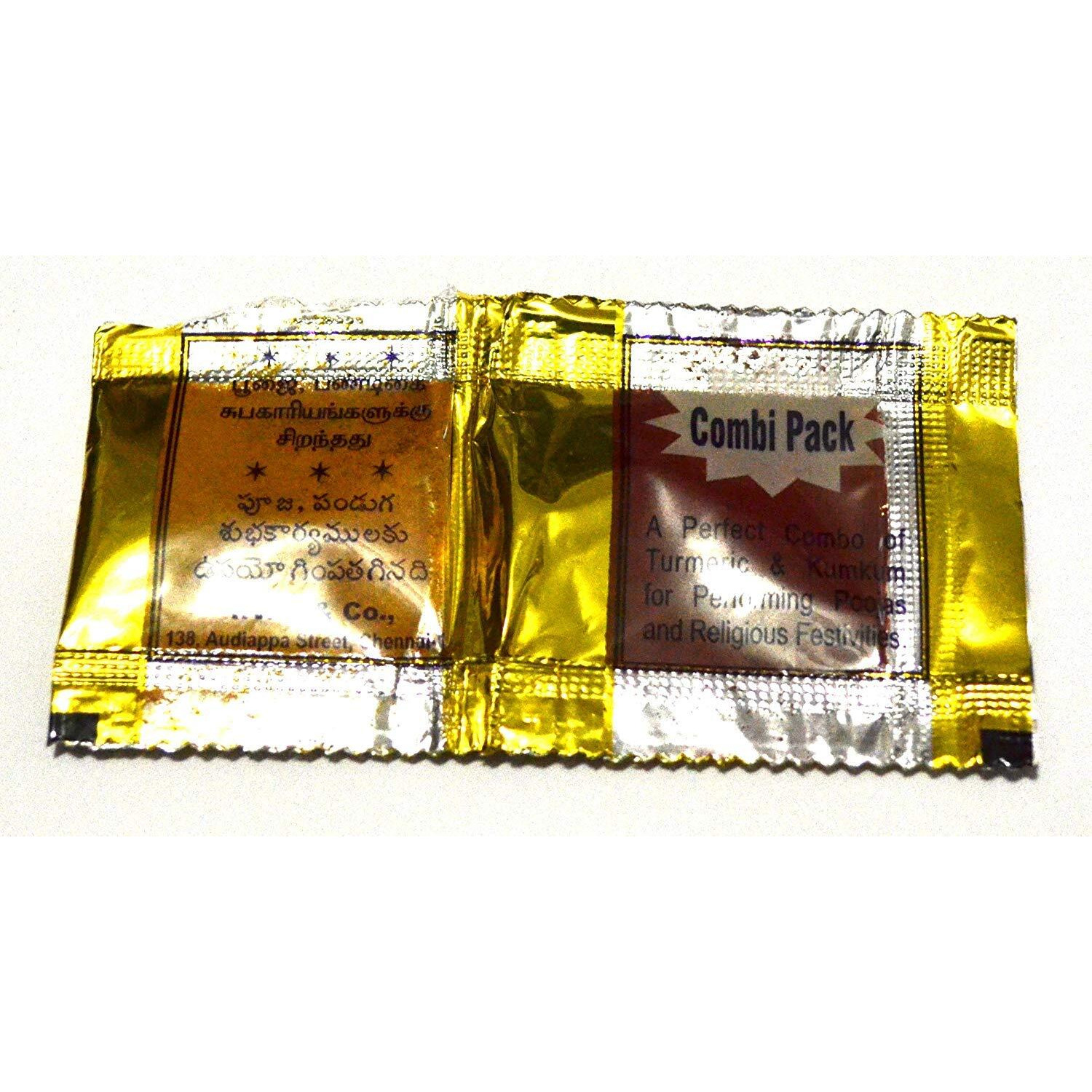 Gopuram Turmeric And Kumkum Combo - 50 Packets
