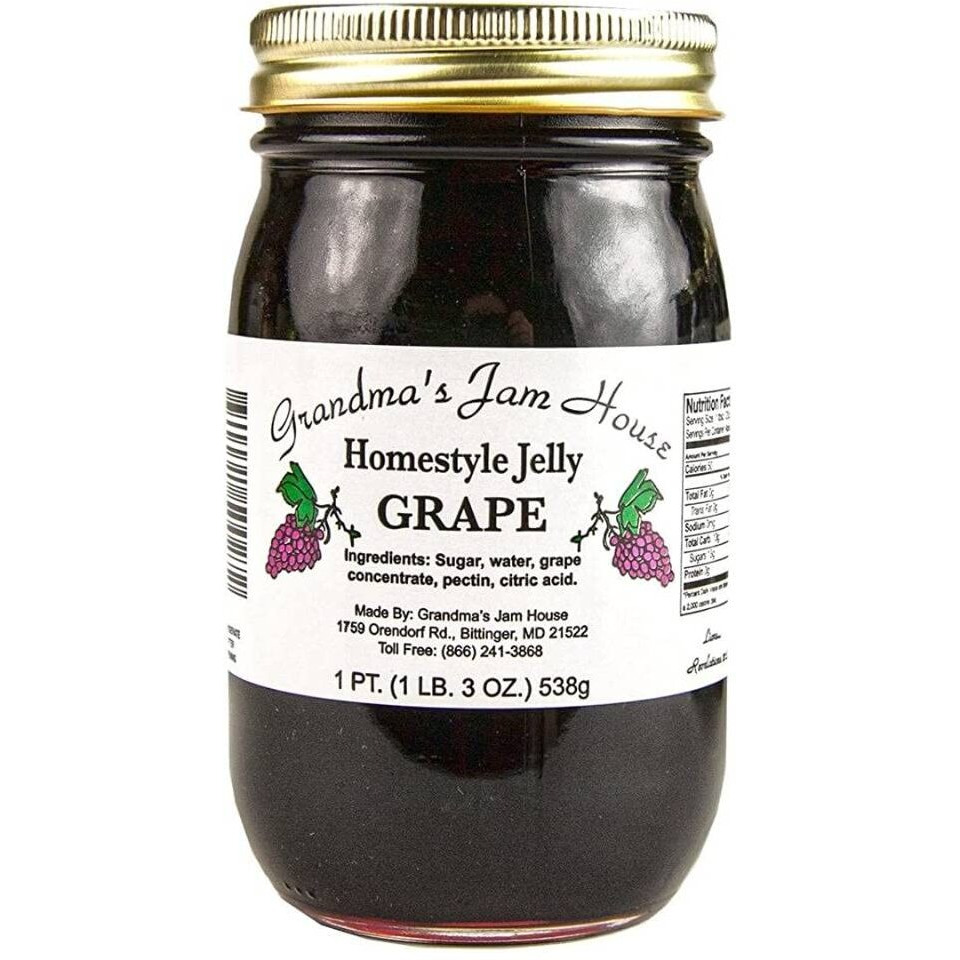 Homestyle Grape Jelly - One Pint - Grandma's Jam House