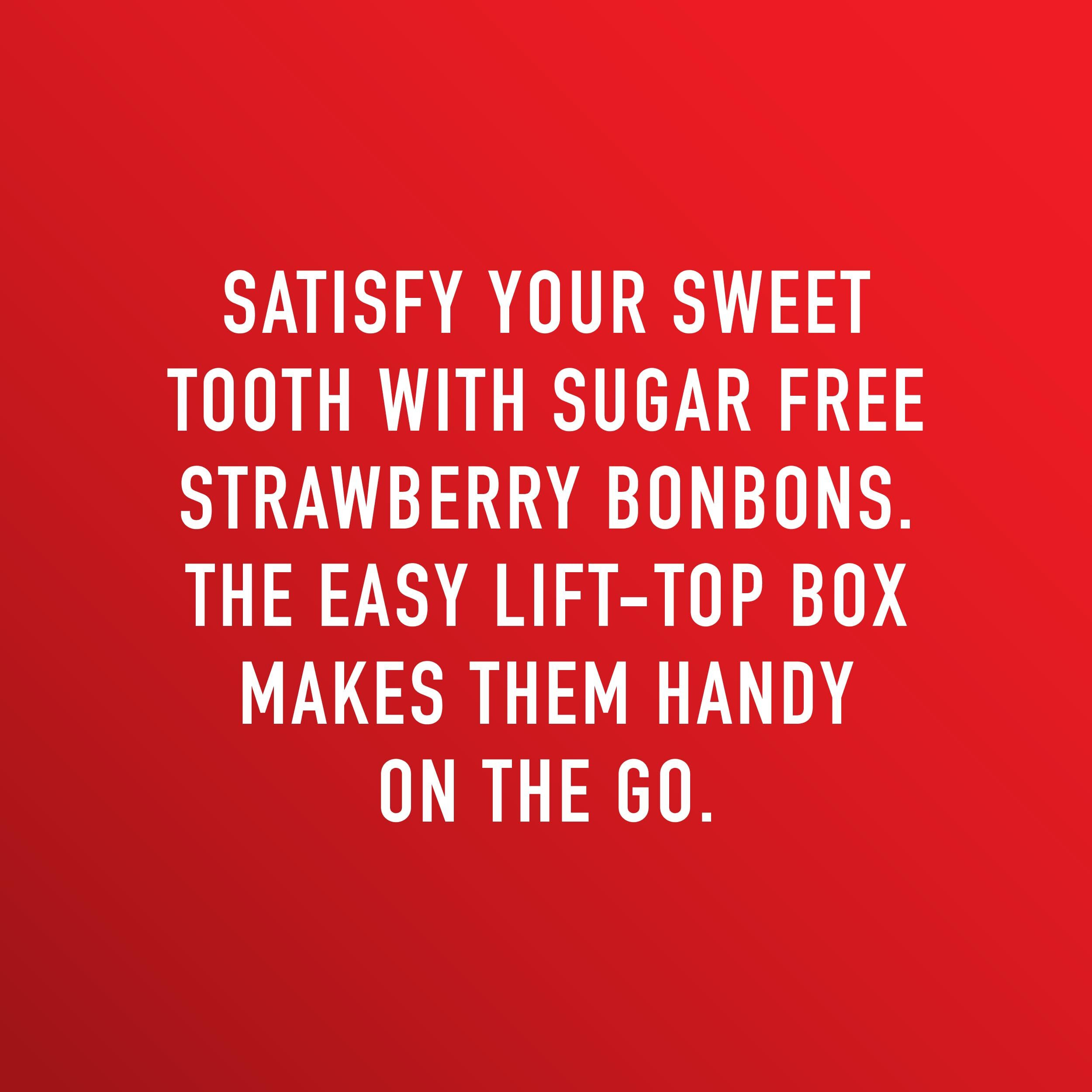 Swiss Imports Sugar Free Bonbons Hard Candy Drops, Strawberry, 1.4 Oz/40G Box, 9 Pack