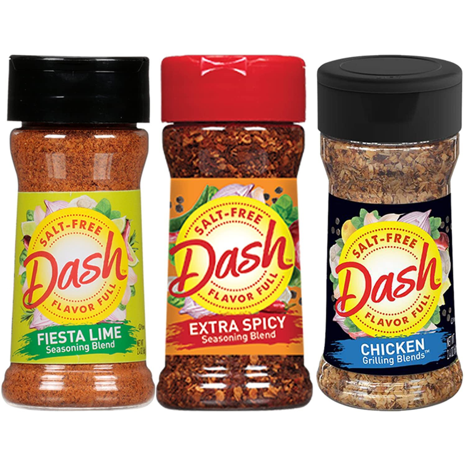 Mrs Dash Seasoning Salt Free Variety Pack | 12 Bottles Complete Seasoning Set | A Healthier Option Salt Free Seasonings And Spices | Mrs. Dash No Salt Seasoning With Measuring Spoon By Erbies