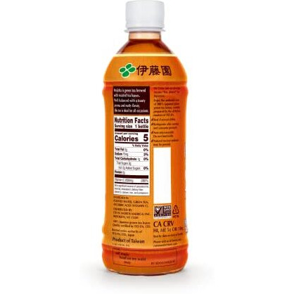 Ito En Oi Ocha Unsweetened Roasted Green Tea, 16.9 Fluid Ounce (Pack Of 12), Low Calorie