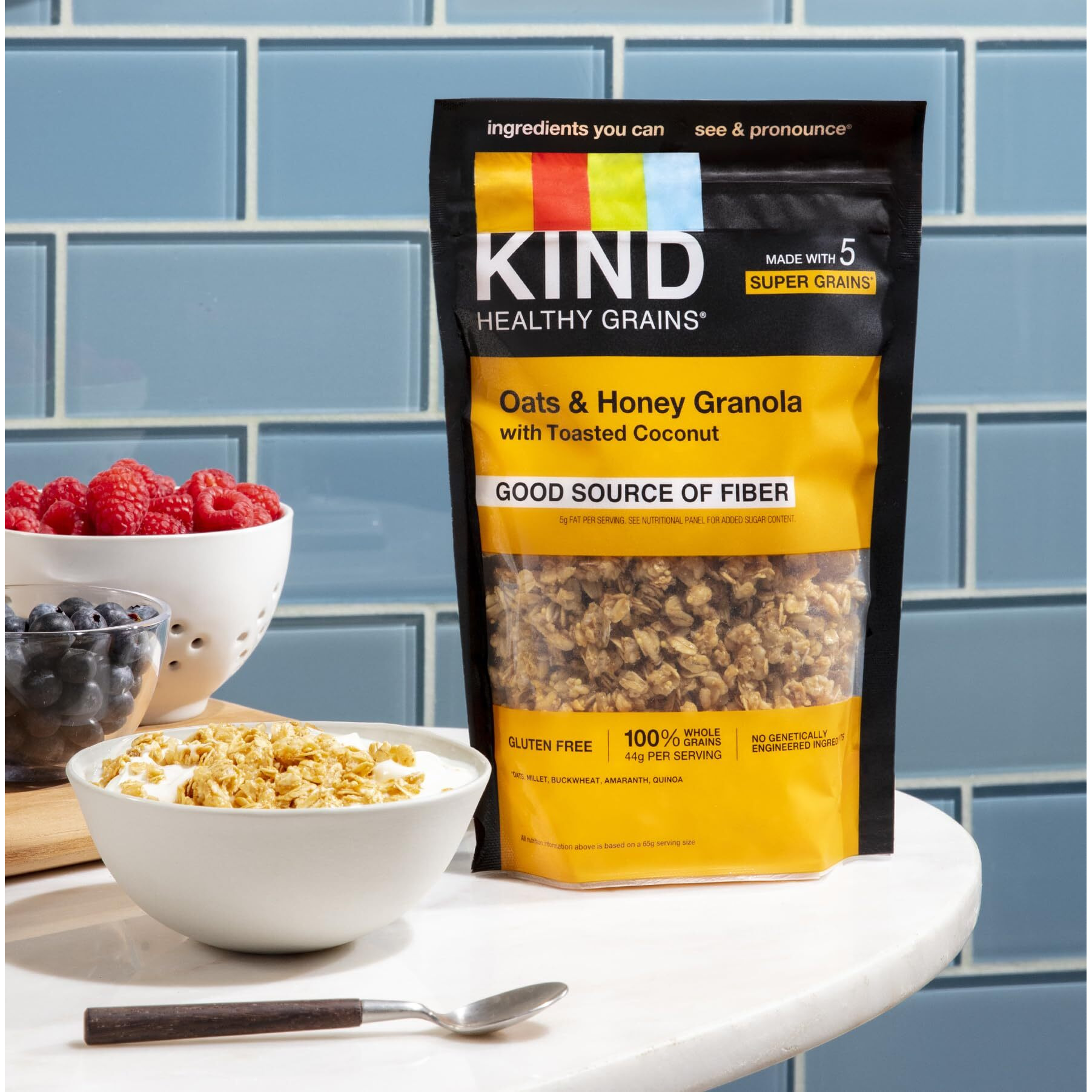 Kind Healthy Grains Clusters, Oats & Honey, Healthy Snacks, Gluten Free, 10G Protein, 3 Count