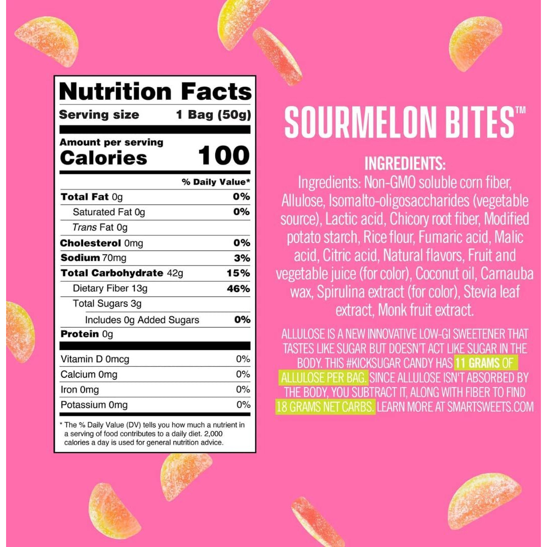 Smartsweets Variety Pack, Candy With Low Sugar & Calorie, Healthy Snacks For Kids & Adults - 1.8Oz (Pack Of 7)