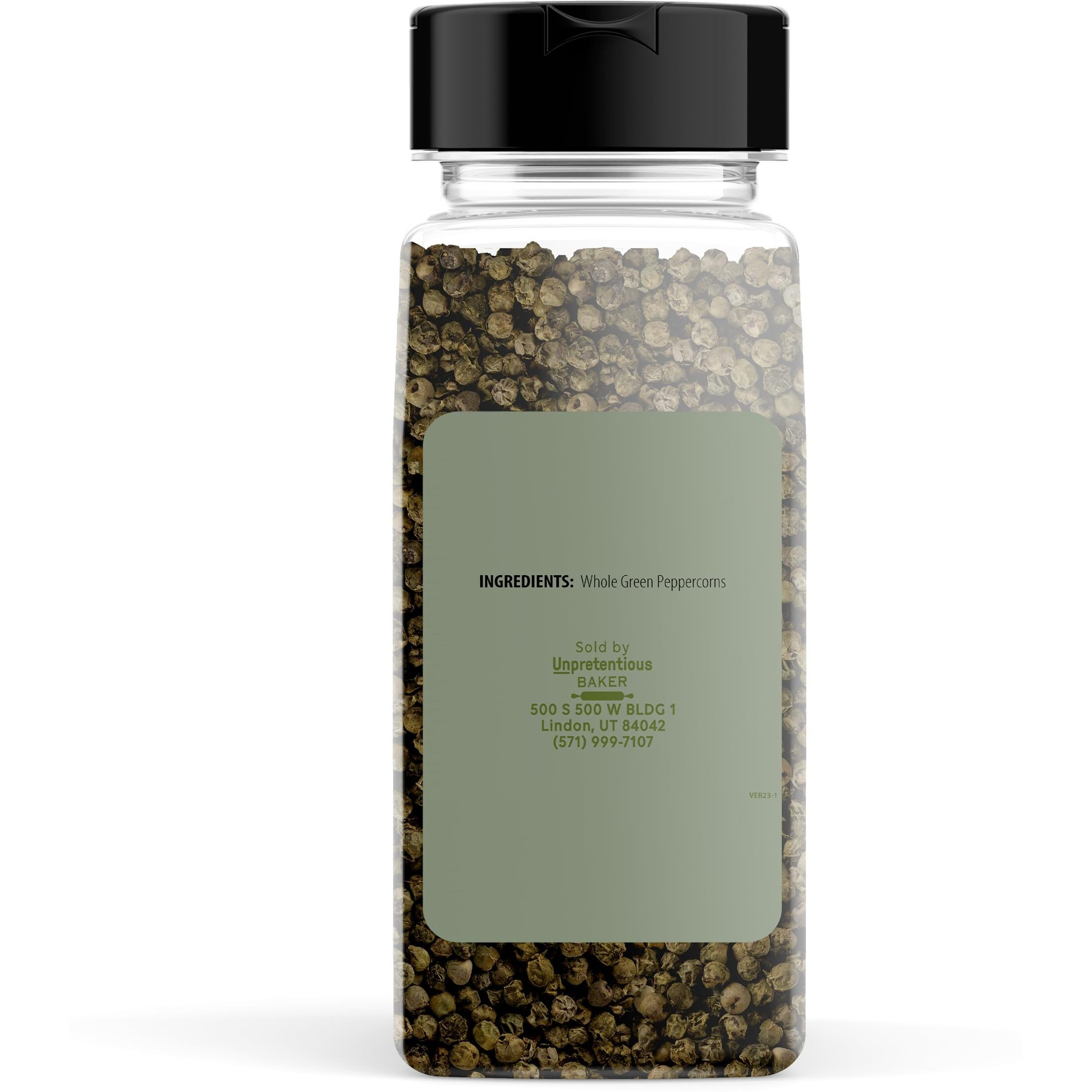 Unpretentious Green Peppercorns, 2 Cups, Fresh & Spicy Flavor