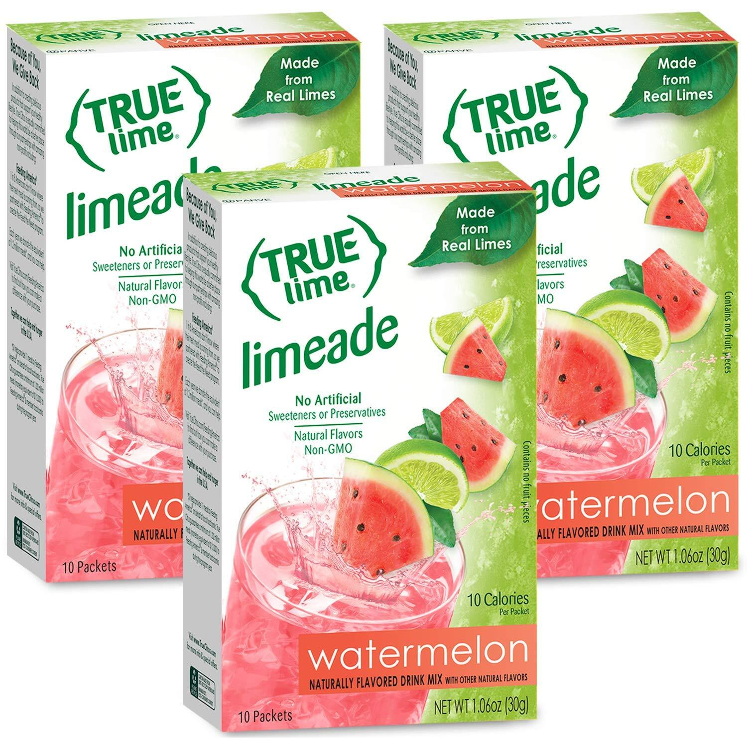 True Lime Watermelon Limeade, 10 Ct - 3 Pack