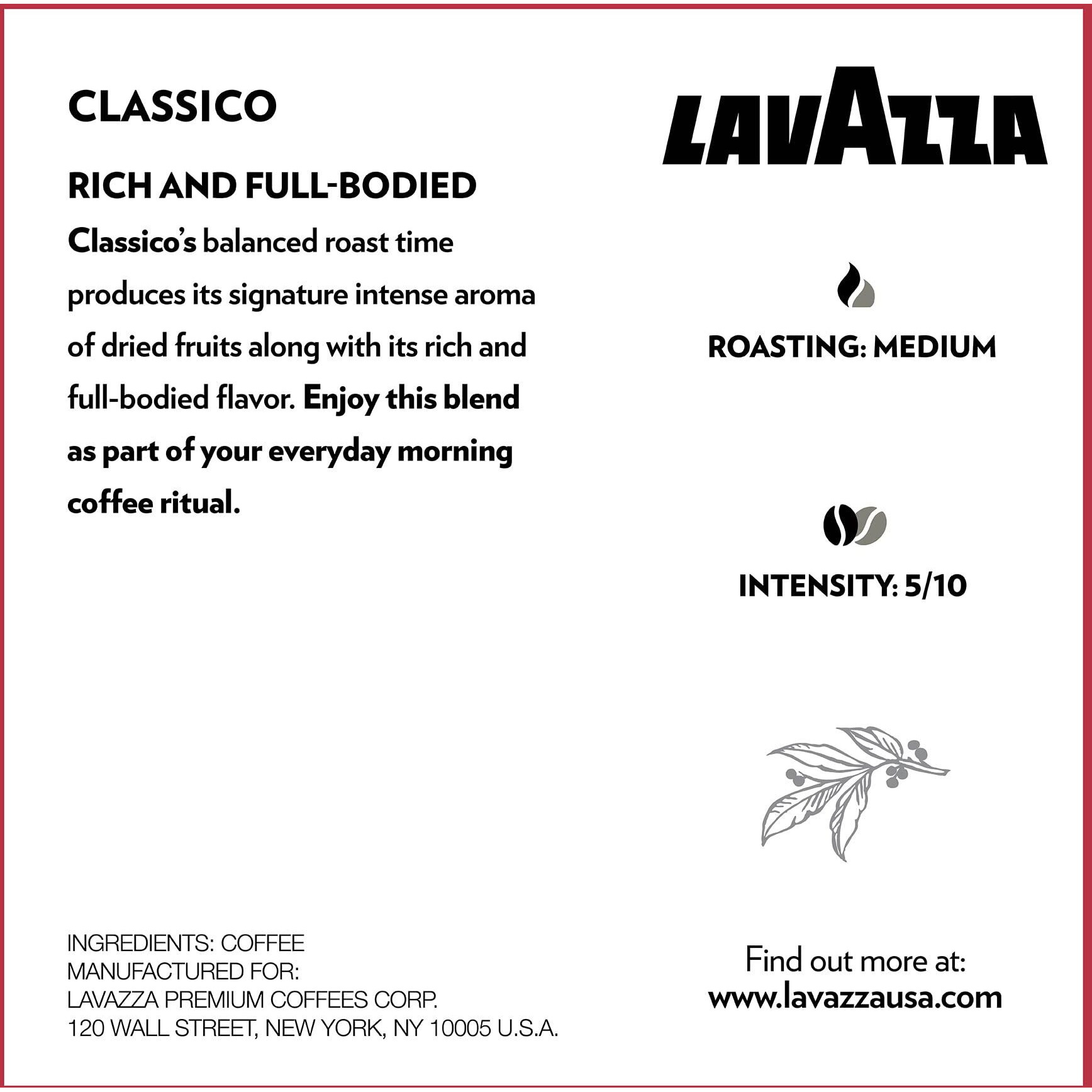 Lavazza Singleserve Coffee Kcups For Keurig Brewer, Classico, 160 Count, (Pack Of 4)