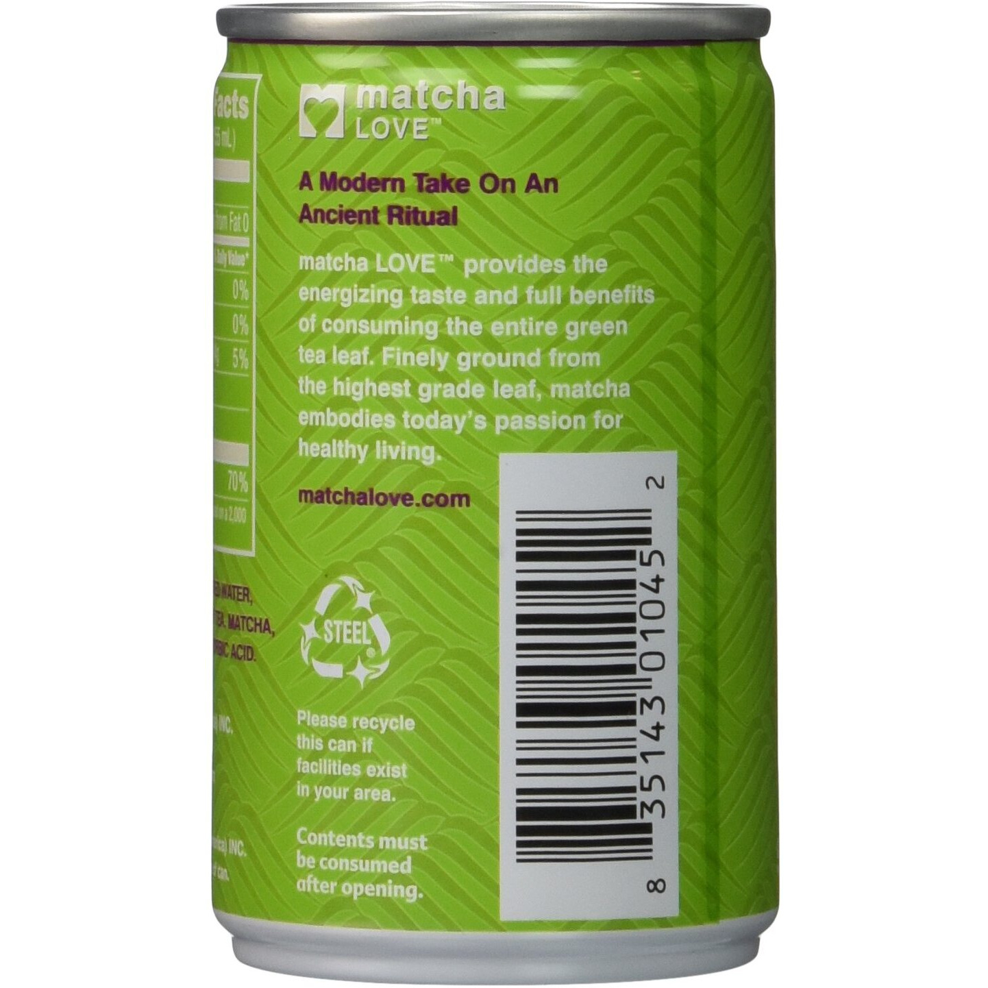 Matcha Love Green Tea Sweetened Energy Shots, 5.2 Ounce (Pack Of 20)