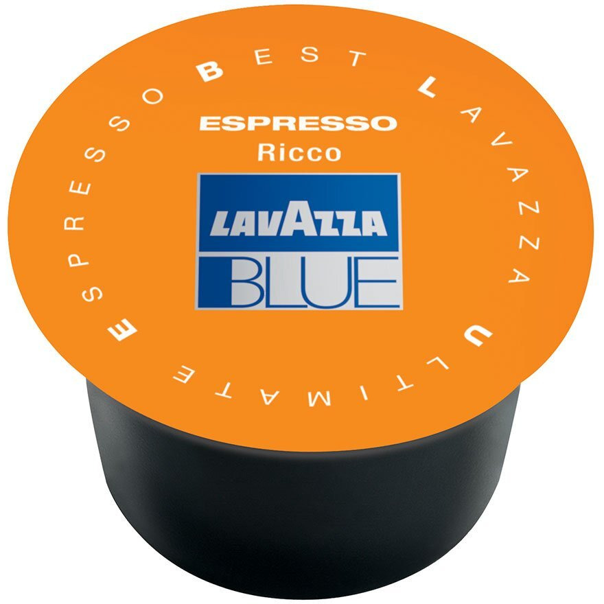 Lavazza Blue Capsules, Espresso Ricco Coffee Blend, Dark Roast, 28.2-Ounce Boxes (Pack Of 100)