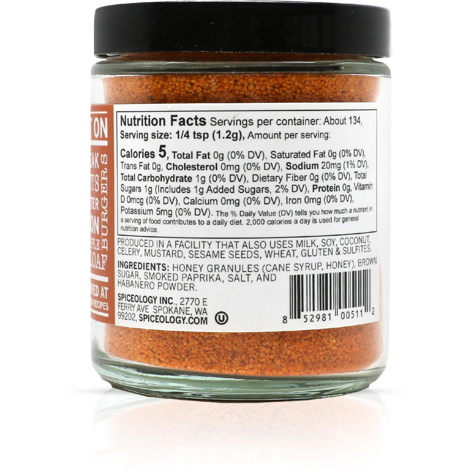Spiceology - Smoky Honey Habanero - Sweet And Spicy Honey Bbq Rub - Spices And Seasonings - 5.7 Oz