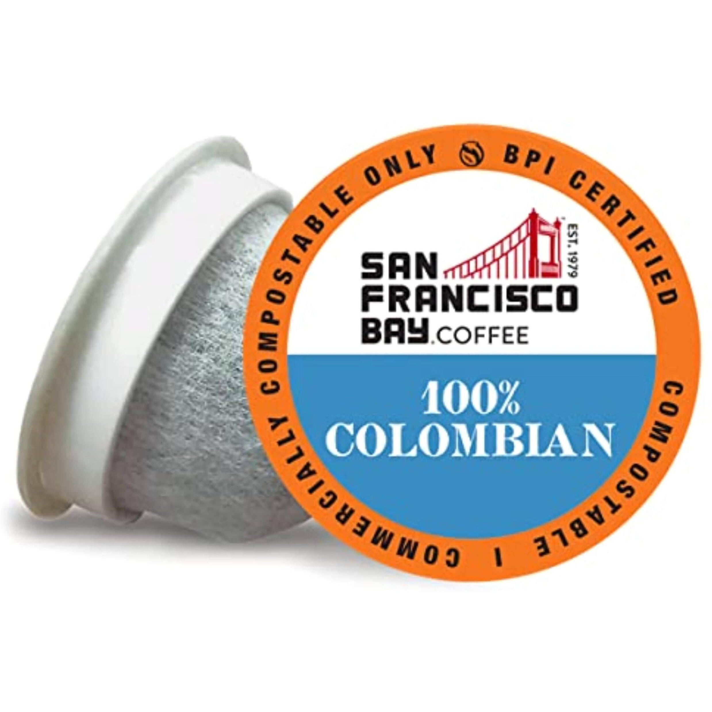 San Francisco Bay Compostable Coffee Pods - 100% Colombian (36 Ct) K Cup Compatible Including Keurig 2.0, Medium Roast