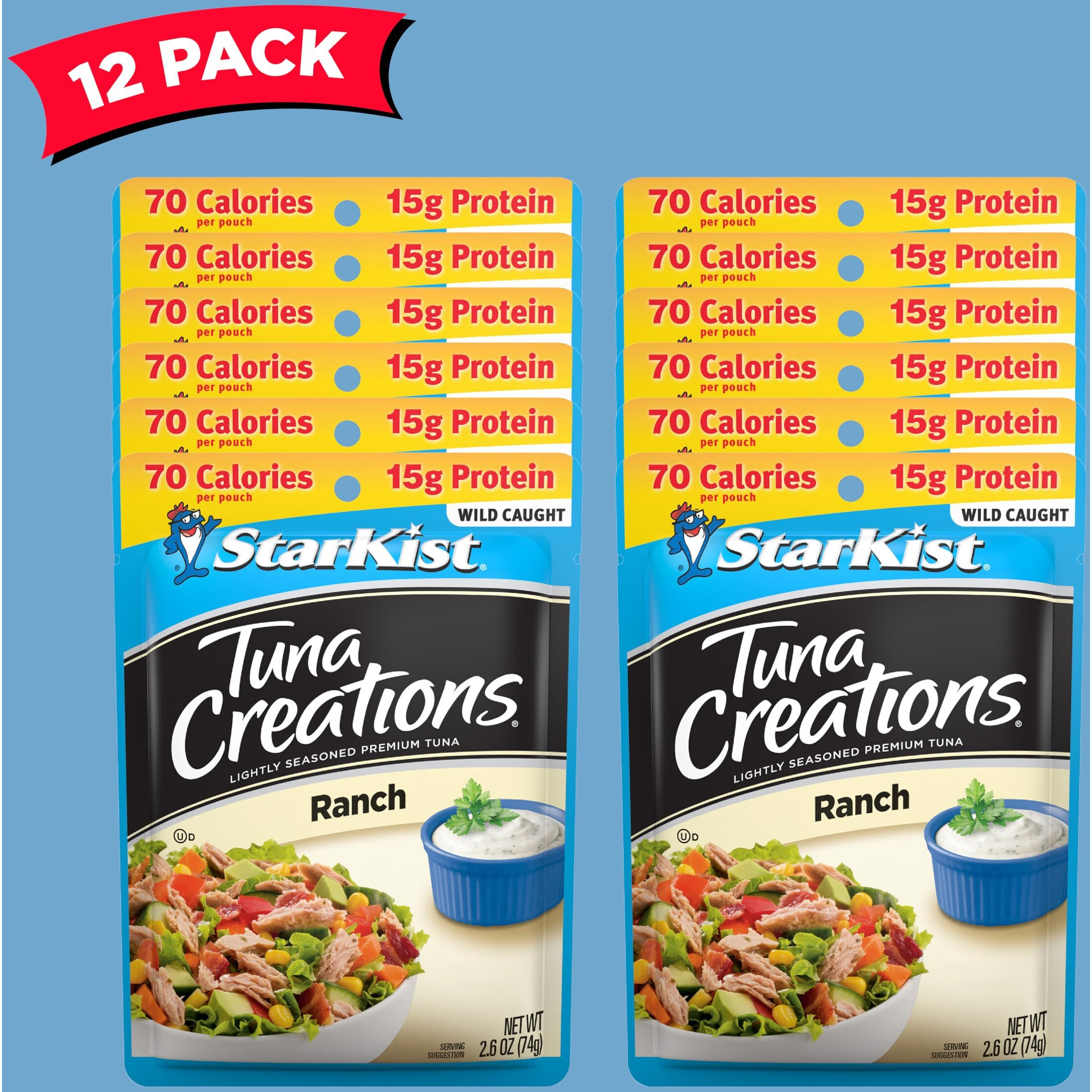 Starkist Tuna Creations Ranch, 2.6 Oz Pouch (Pack Of 12) (Packaging May Vary)