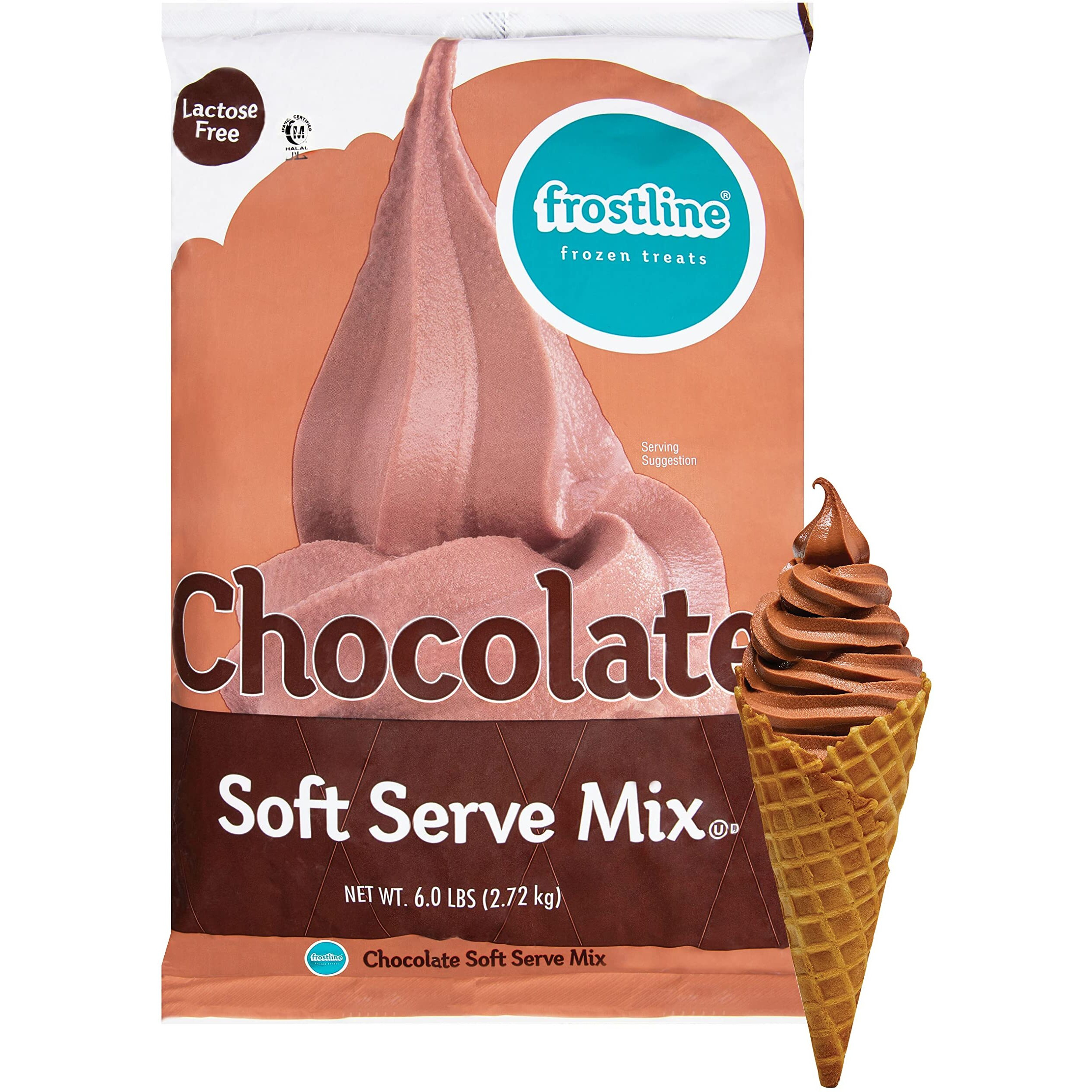 Frostline Chocolate Soft Serve Mix, 6 Pound Bag (Pack Of 6)