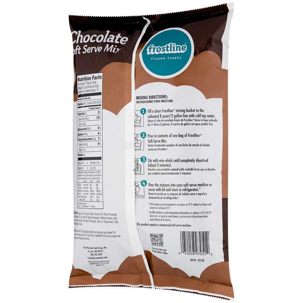 Frostline Chocolate Soft Serve Mix, 6 Pound Bag (Pack Of 6)