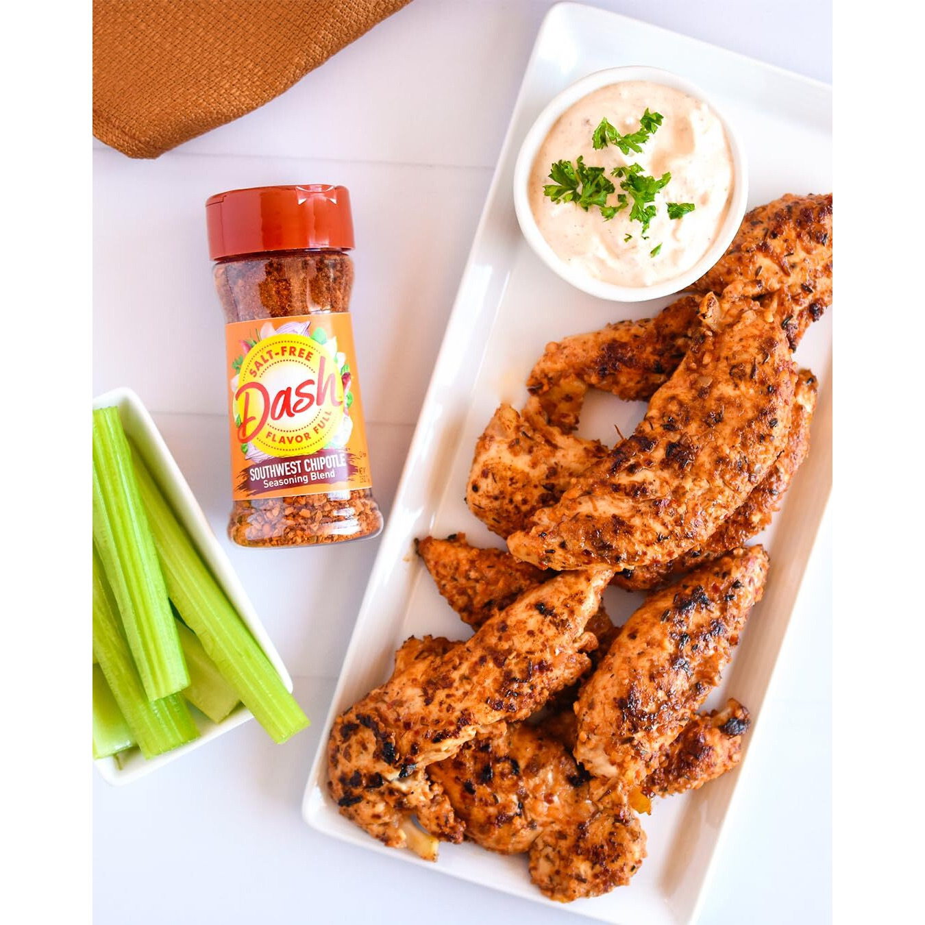 Dash Salt-Free Seasoning Blend, Southwest Chipotle, 21 Ounce