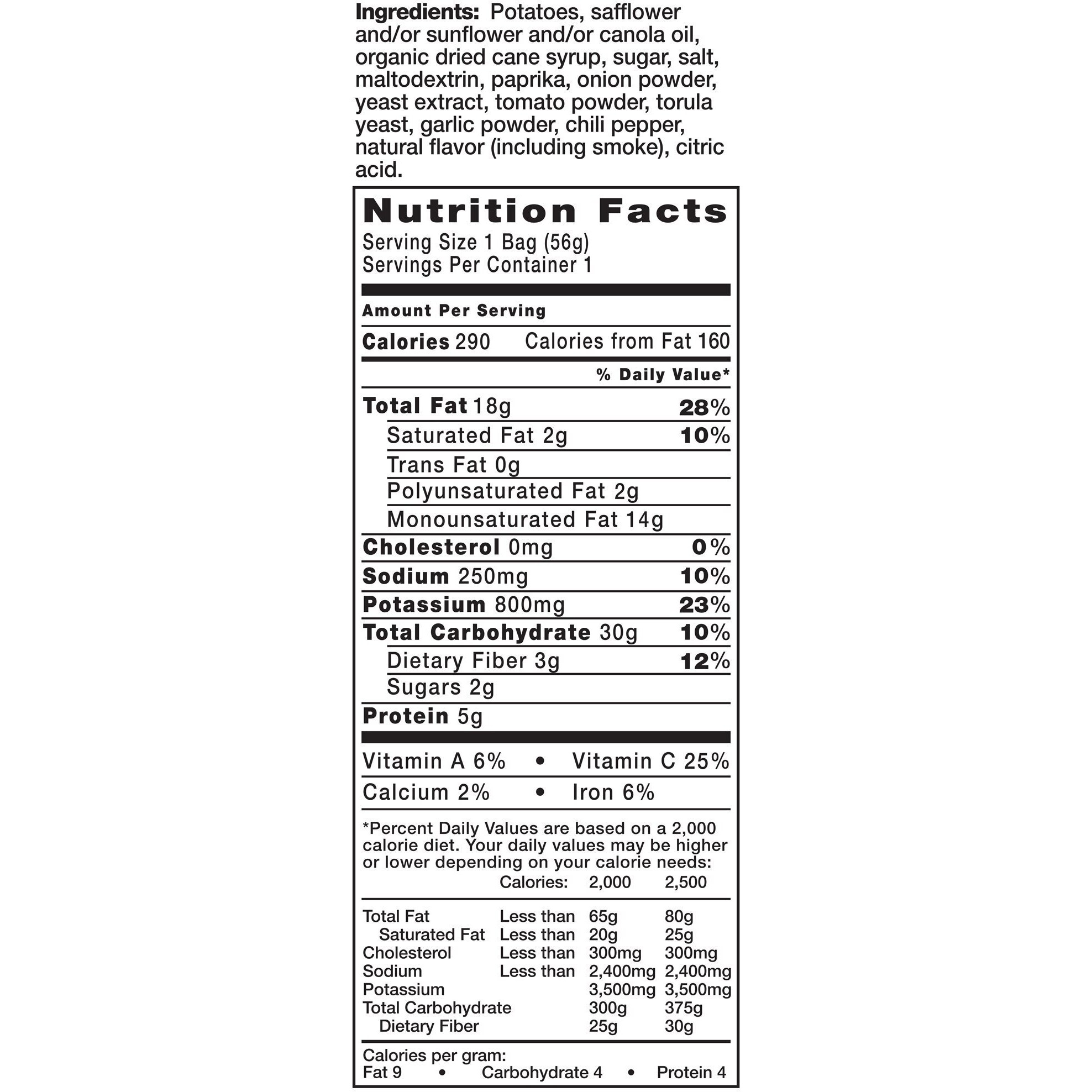 Kettle Brand Potato Chips, Backyard Barbeque, 2 Ounce Bag (Pack Of 24)