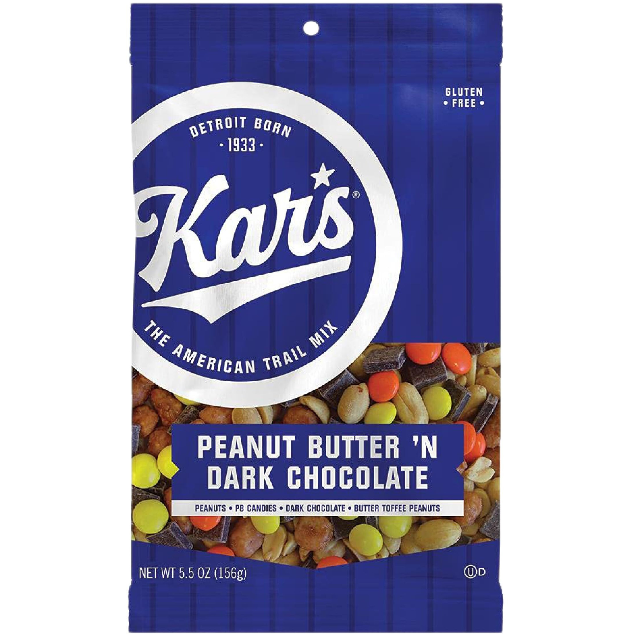 Kars Nuts Peanut Butter N Dark Chocolate Trail Mix - 5.5 Oz Snack Mix, Pack Of 12 - Gluten-Free Snack Mix