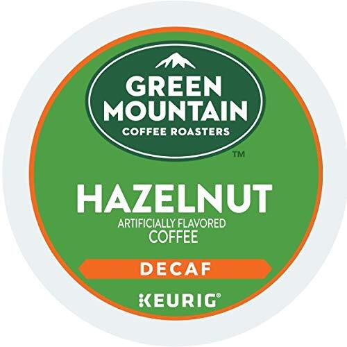 Green Mountain Coffee Roasters Hazelnut Decaf, Single-Serve Keurig K-Cup Pods, Flavored Light Roast Coffee, 48 Count (Pack Of 1)