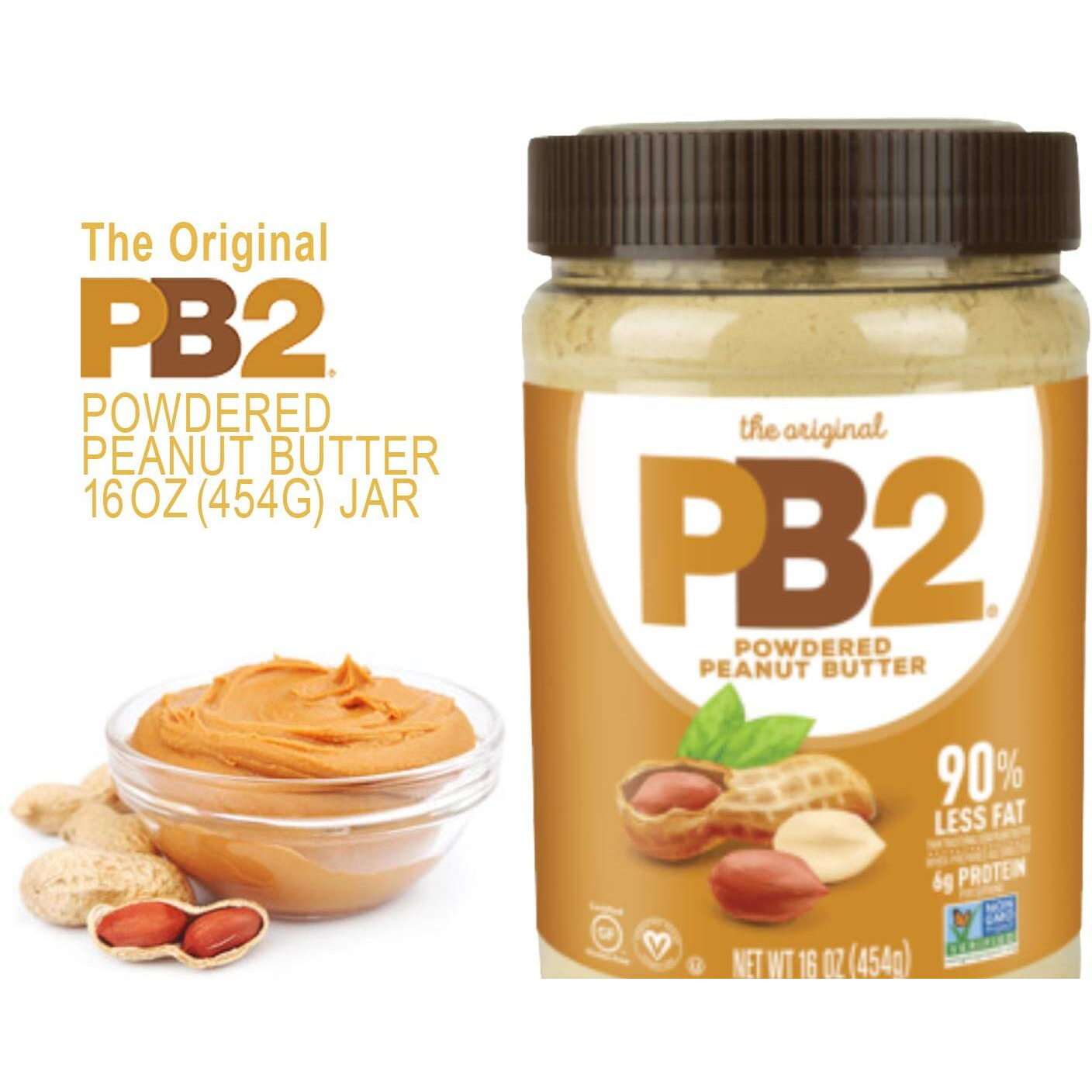 Bell Plantation Pb2 Powdered Peanut Butter 16 Oz. Pack Of 2