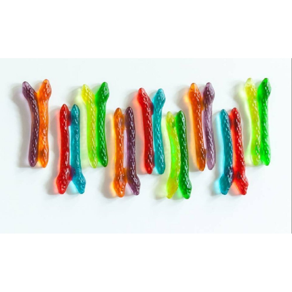 Haribo Gummi Candy, Twin Snakes Sweet & Sour Gummy Candy, 5 Ounce Share Size Bags (Pack Of 12) Delicious Soft & Chewy Snacks, Assorted Fruity Flavors