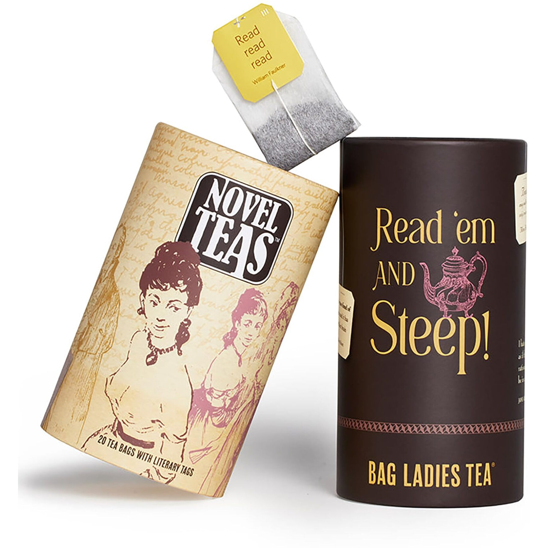 Novel Teas Book Lover's Tea Contains 20 Teabags Individually Tagged With Literary Quotes From The World Over, Made With The Finest English Breakfast Tea, For The Book Lover