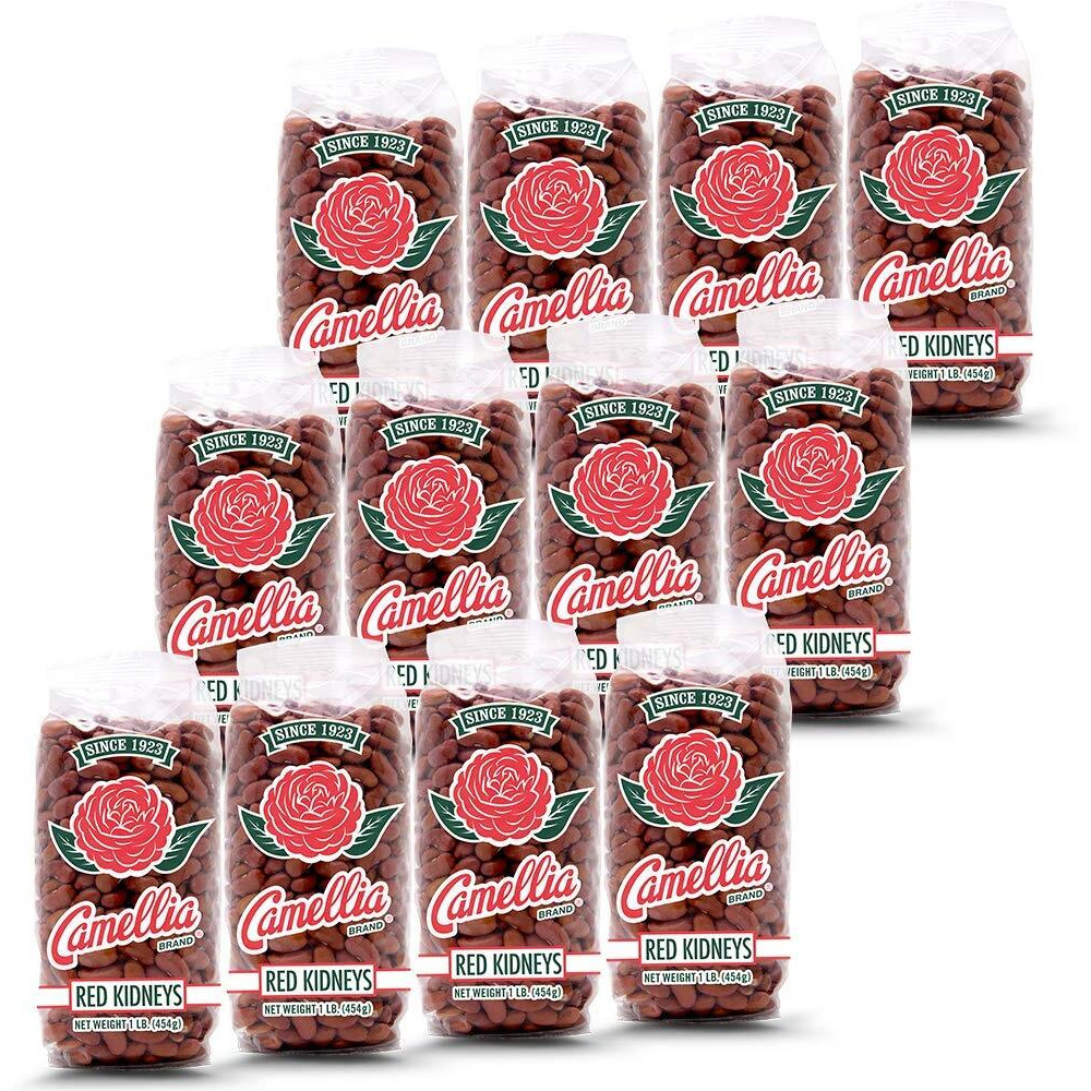 Camellia Brand Dried Red Kidney Beans, 1 Pound (12 Pack)