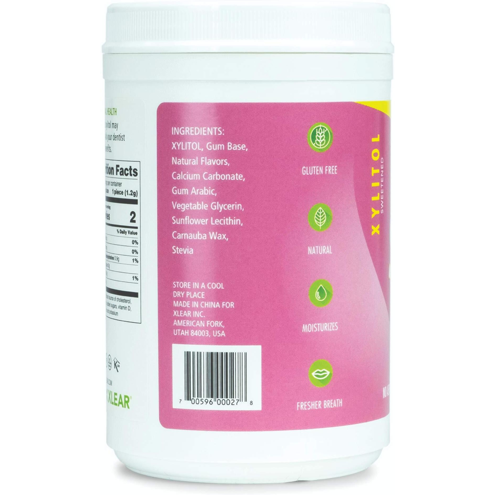 Spry Fresh Natural Xylitol Chewing Gum Dental Defense System Aspartame-Free Sugar Free Gum (Bubble Gum, 550 Count - Pack Of 1)