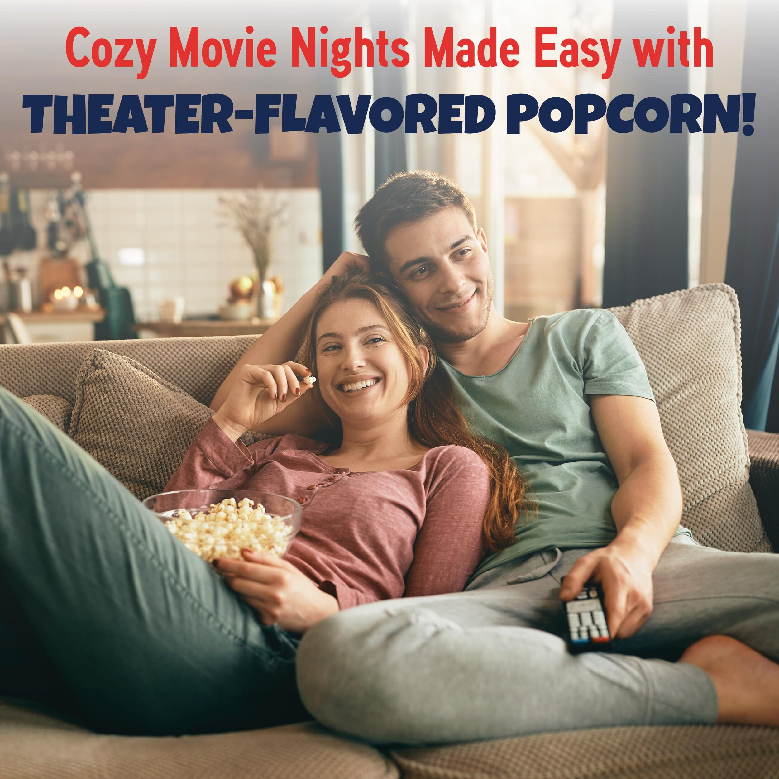 Popcorn Kits By Premium America, Popcorn Machine Popcorn Packets, Popcorn Kernels, Bulk Dual All In One Popcorn Packs, Movie Theater Popcorn Gift Set, 24Pc, For An 8Oz. Popper