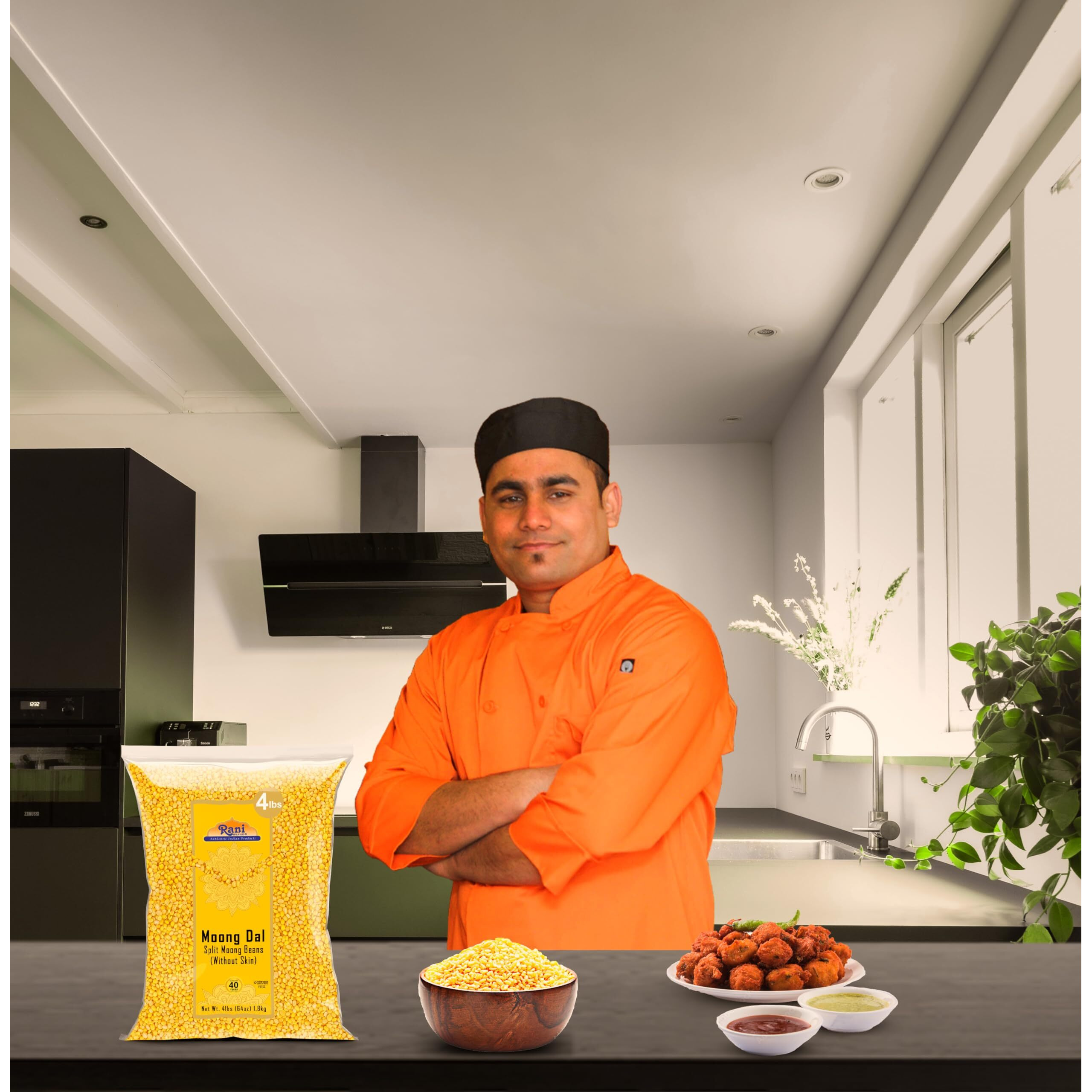 Rani Moong Dal (Split Mung Beans Without Skin) Lentils Indian 64Oz (4Lbs) 1.81Kg Bulk ~ All Natural | Gluten Friendly | Non-Gmo | Kosher | Vegan | Indian Origin