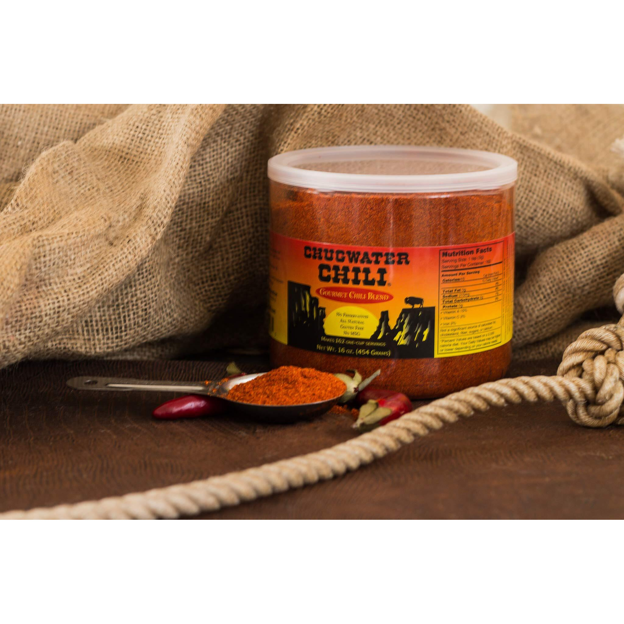 Chugwater Chili | Gourmet Chili Seasoning Mix & Taco Seasoning | 16Oz Tub | Wyoming State Championship Chili Recipe | Secret Blend 12 Spices | All Natural, Gluten Free, No Msg & No Preservatives.