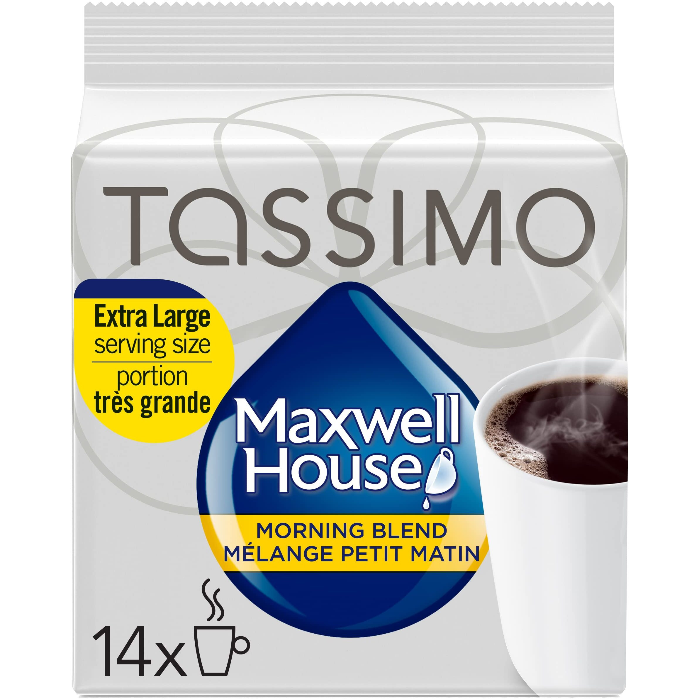 Tassimo Maxwell House Morning Blend Coffee 14 T-Discs 123G Imported From Canada