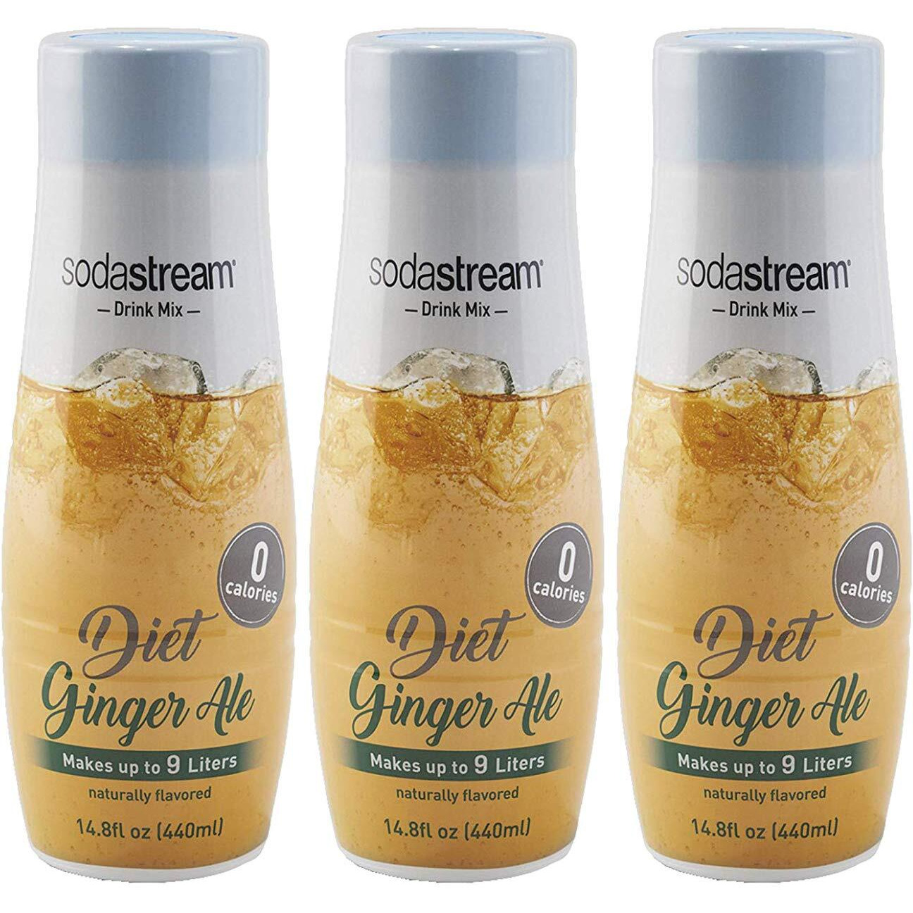 Sodastream Diet Ginger Ale, 440Ml 3 Pack, 14.8 Fl Oz