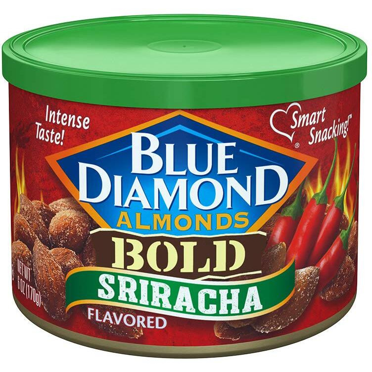 Blue Diamond Almonds, Raw Whole Natural, 6 Ounce, Pack Of 12