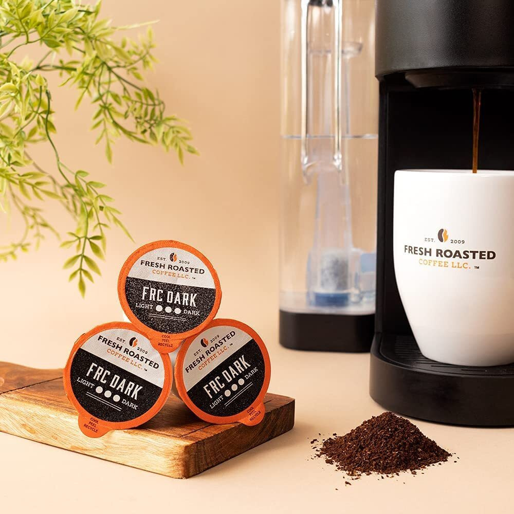 Fresh Roasted Coffee, Frc Dark Roast Blend, Kosher, K-Cup Compatible, 96 Pods