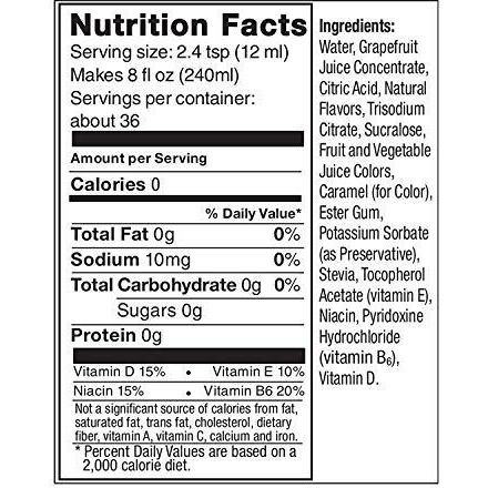 Sodastream Pink Grapefruit Zero Calorie, 14.8 Fl Oz (Pack Of 2)