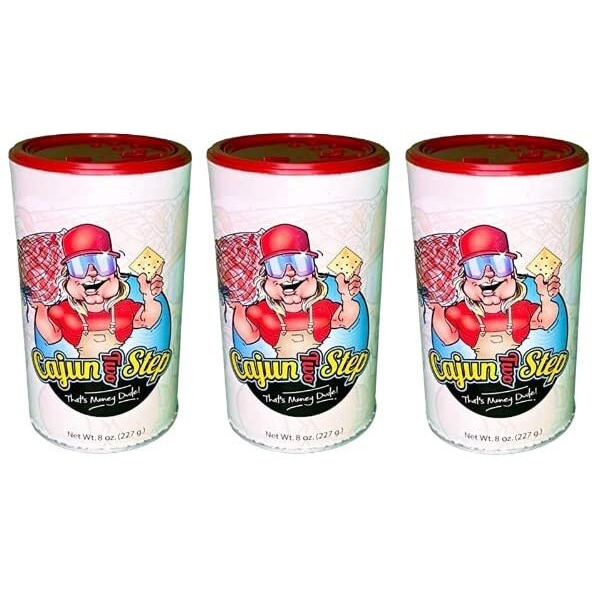 Cajun Two Step Seasoning By Stalekracker - 3 Pck, Original Seasoning For Authentic Creole Louisiana Cuisine (24 Oz.)