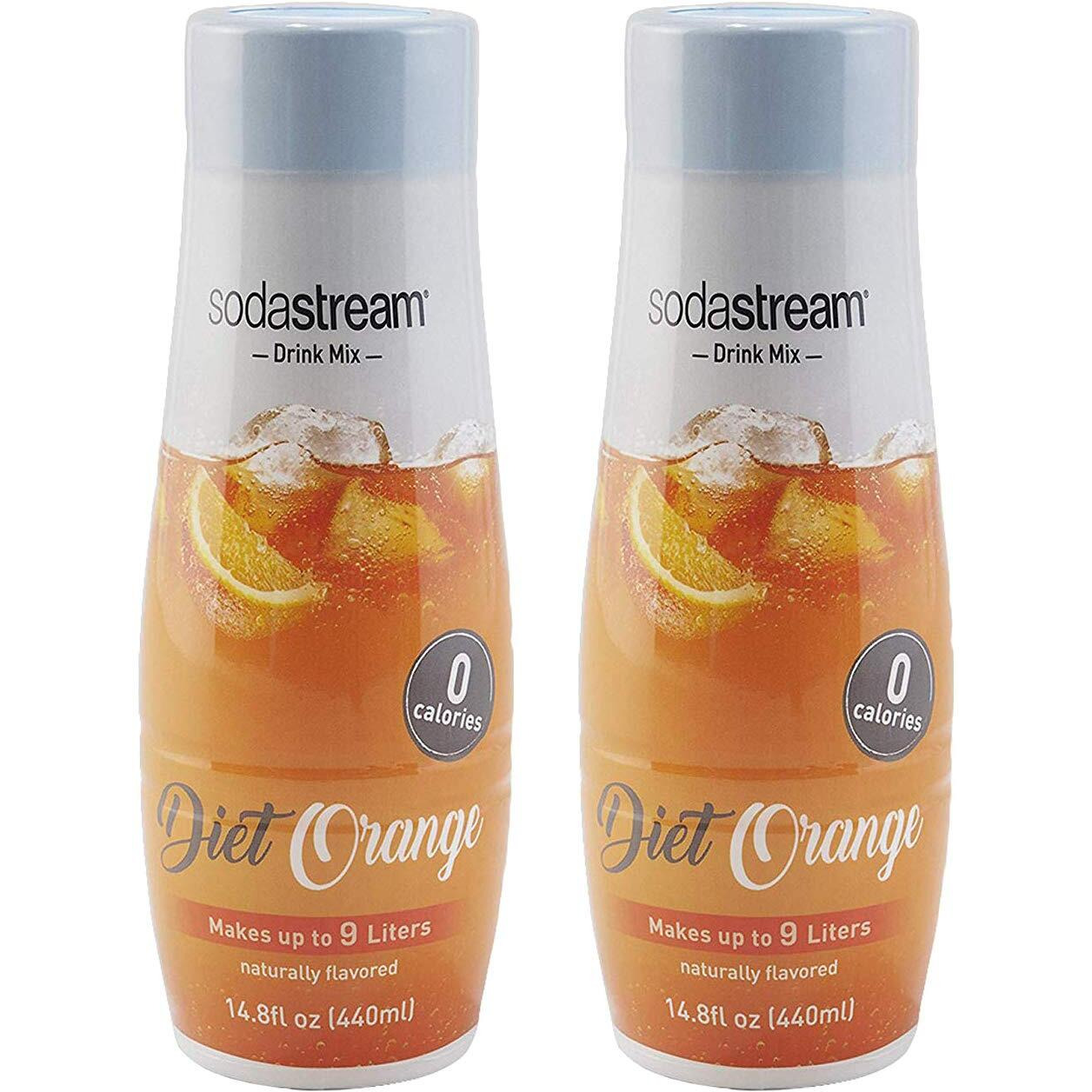 Sodastream Sparkling Drink, Diet Orange, 14.8 Fl Oz (Pack Of 2), 14.8 Fl Oz
