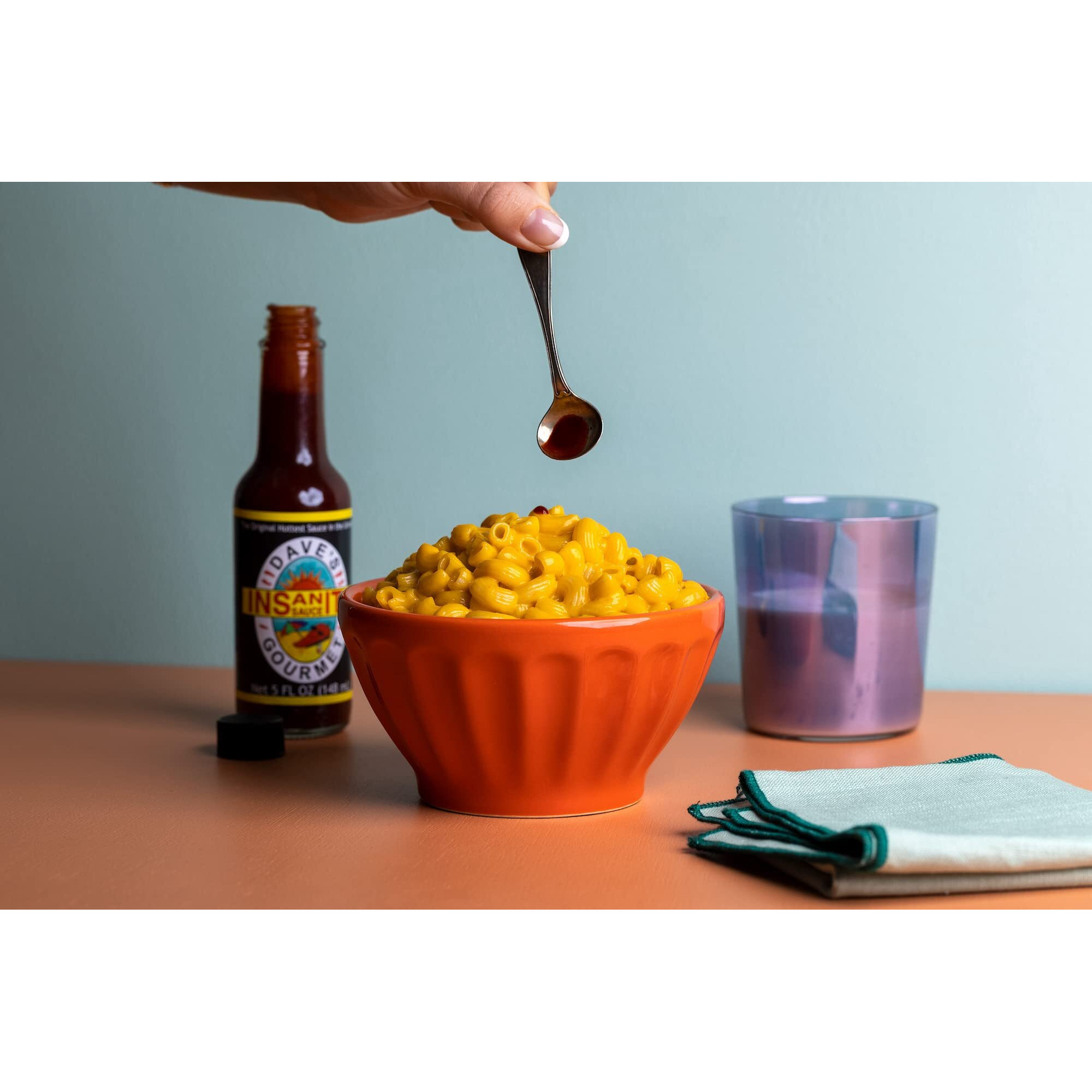 Dave's Gourmet Original Insanity Hot Sauce Featured On Hot Ones Season 1-3 Bottles