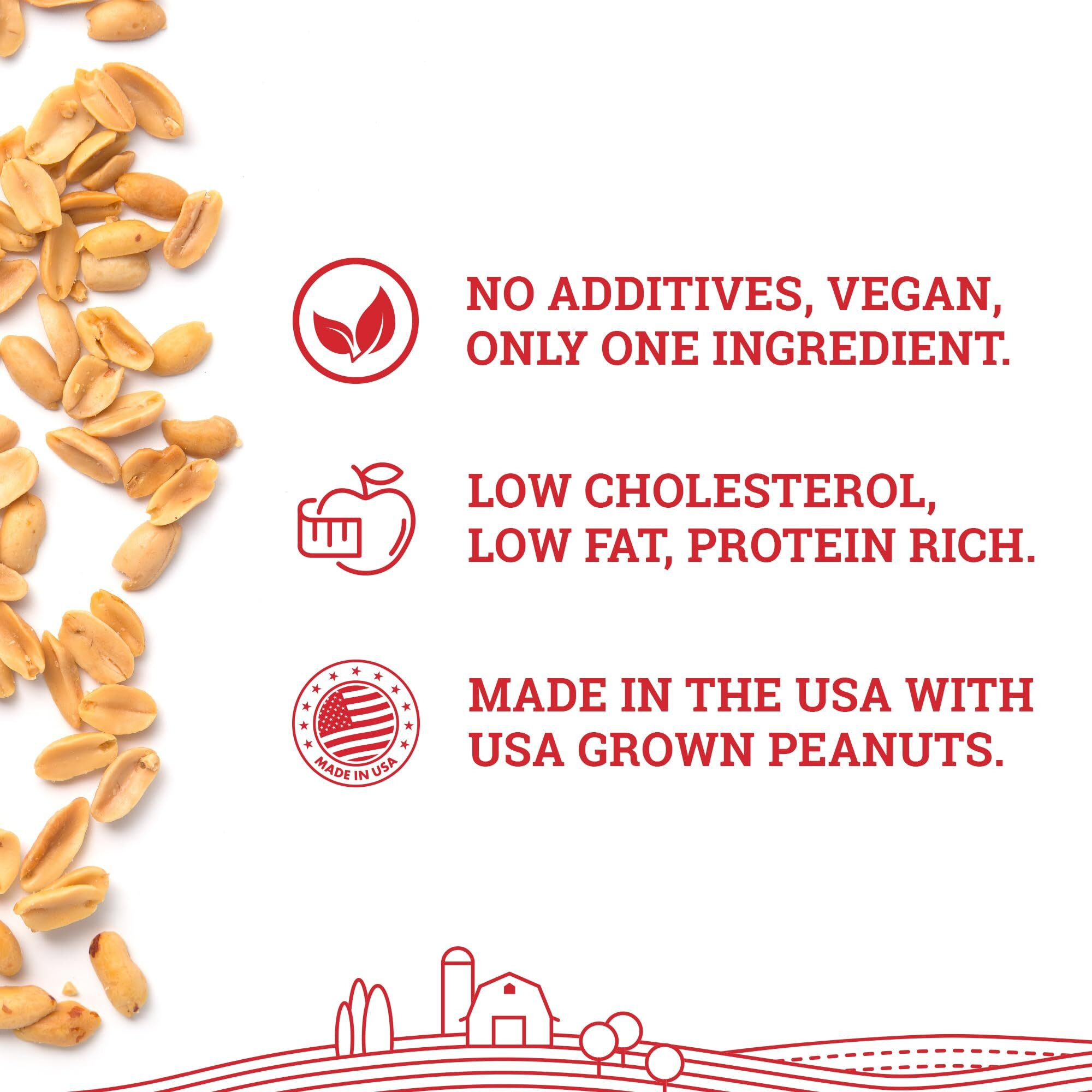 Hoosier Hill Farm Peanut Butter Powder, 2Lb (Pack Of 1) No Additives, 100% Peanut Powder, 8G Of Protein Per Serving